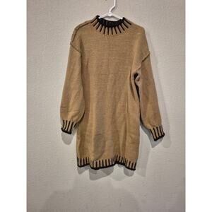 Sadoimallsu Women’s Mock Neck Sweater Dress – Size Small